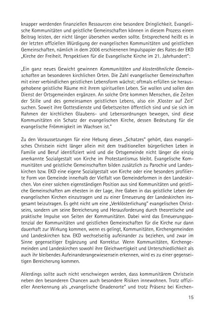 EKD Texte 88.qxd - Vineyard Gemeinschaften