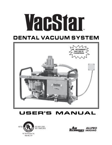 DENTAL VACUUM SYSTEM - Air Techniques, Inc.