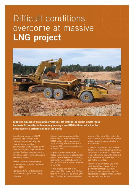 Leighton Asia News, July 2005 - Leighton Holdings