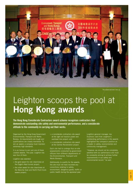 Leighton Asia News, July 2005 - Leighton Holdings