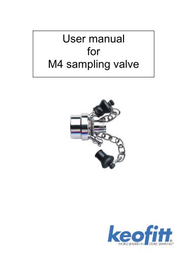 User manual for M4 sampling valve - Keofitt