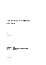 FNL Modbus TCP Interface - Comsoft