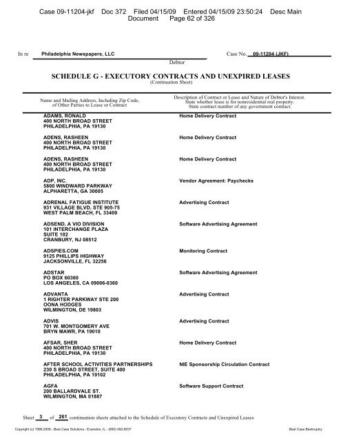 Case 09-11204-jkf Doc 372 Filed 04/15/09 Entered ... - Pnreorg.com