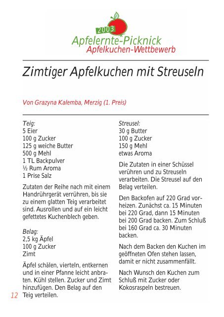 die Rezepte 2003.pdf - Obstgut Klosterberg