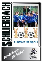 Riedelberg- GeflÃ¼ster - FSV Schlierbach