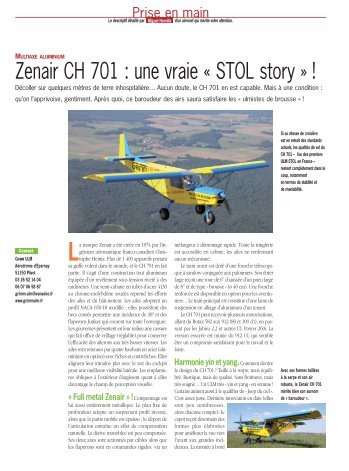 Zenair CH 701 : une vraie Â« STOL story Â» !