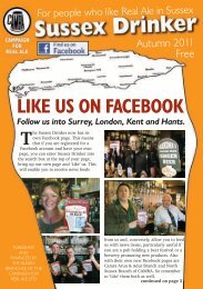 LIKE US ON FACEBOOK - Western Sussex CAMRA