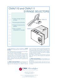 Product note (pdf) - CMA Microdialysis AB