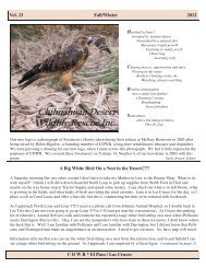 2012 fall winter.pub - Chihuahuan Desert Wildlife Rescue