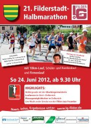 21. Filderstadt- Halbmarathon