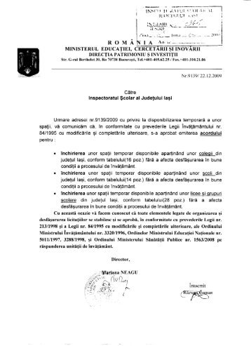 Adresa 9139 2009 inchirieri small.pdf - Oficiul Juridic ISJ Iasi