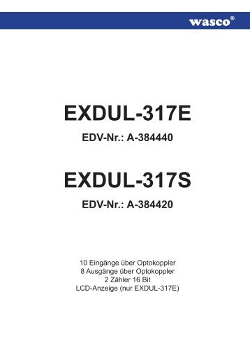 EXDUL-317E EDV-Nr.: A-384440 - Messcomp Datentechnik GmbH