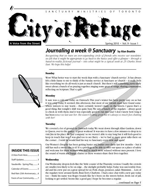 Journaling a week @ Sanctuary by Alan Beattie