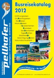 Busreisekatalog 2012 - Reisepartner Pellkofer