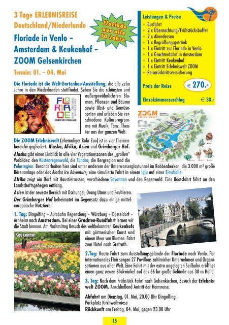 Busreisekatalog 2012 - Reisepartner Pellkofer