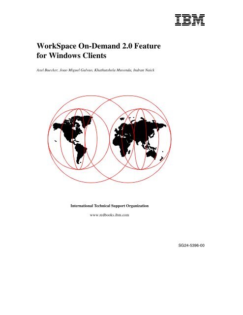WorkSpace On-Demand 2.0 Feature for Windows ... - IBM Redbooks