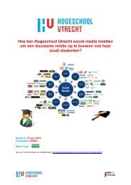 Hoe kan Hogeschool Utrecht social media ... - Battle of Concepts