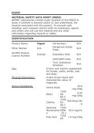 MATERIAL SAFETY DATA SHEET (MSDS ... - Myfarmstore.co.nz