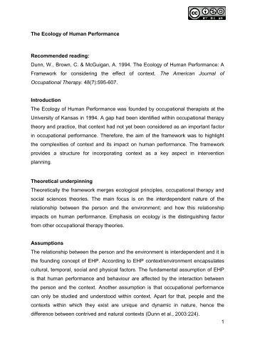 The ecology of human performance.pdf - Vula