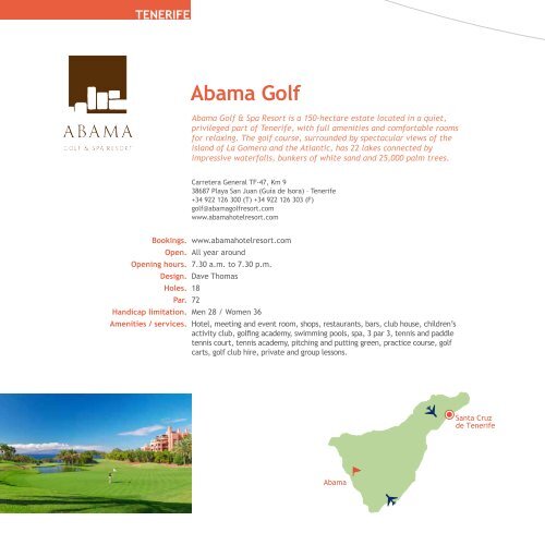 Canary Islands Golf Course Guide