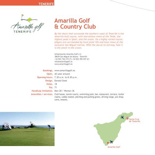 Canary Islands Golf Course Guide