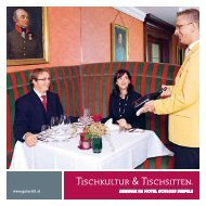 Tischkultur & Tischsitten beim GeschÃ¤ftsessen - Hotel Schloss Seefels