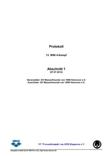 WK-Pro Protokoll - DSV