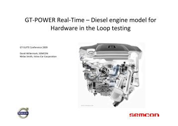 GT-POWER Real-Time - Gamma Technologies