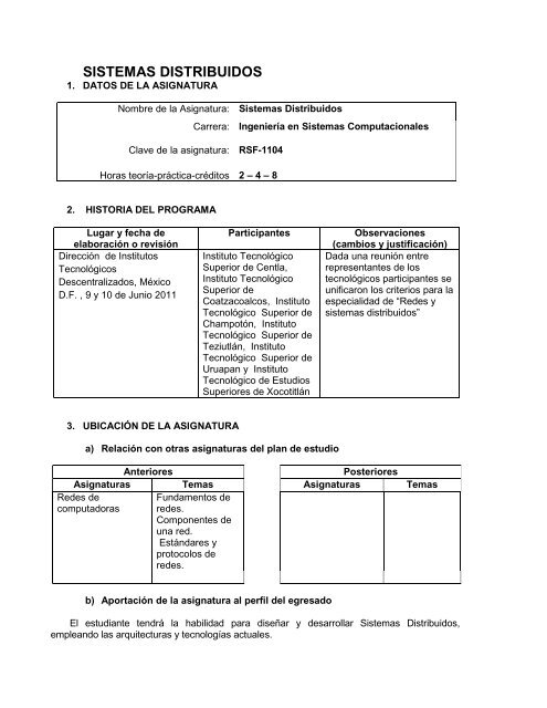 Sistemas Distribuidos Pdf Instituto Tecnola Gico Superior De