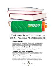 The Lincoln Journal Star honors the 2010-11 - Wahoo Public Schools