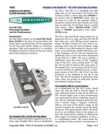 Heathkit HD-1250 - Orange County Amateur Radio Club