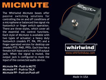 Micmute manual (359 KB - PDF) - Whirlwind