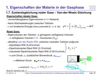 1. Eigenschaften der Materie in der Gasphase