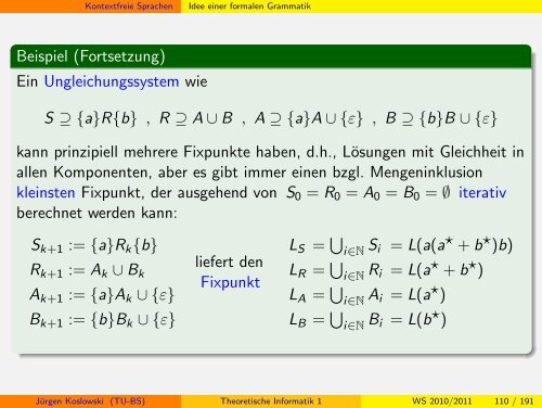 Handout - Institut fÃ¼r Theoretische Informatik - Technische ...