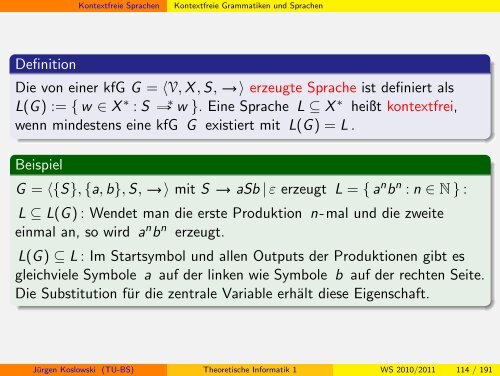 Handout - Institut fÃ¼r Theoretische Informatik - Technische ...