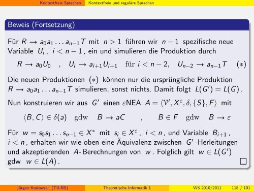 Handout - Institut fÃ¼r Theoretische Informatik - Technische ...