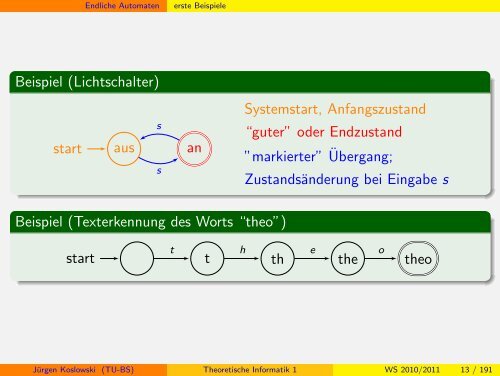 Handout - Institut fÃ¼r Theoretische Informatik - Technische ...