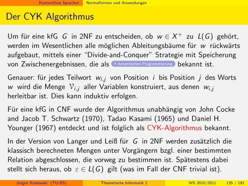 Handout - Institut fÃ¼r Theoretische Informatik - Technische ...