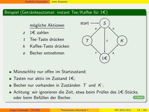 Handout - Institut fÃ¼r Theoretische Informatik - Technische ...