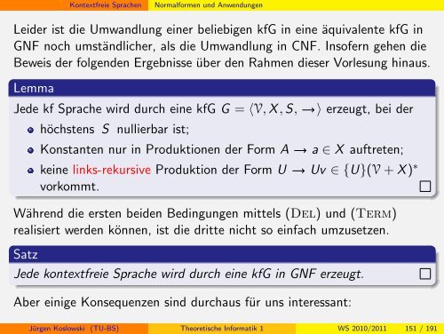 Handout - Institut fÃ¼r Theoretische Informatik - Technische ...