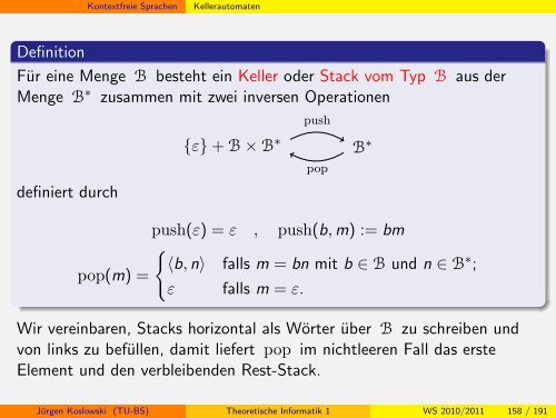 Handout - Institut fÃ¼r Theoretische Informatik - Technische ...