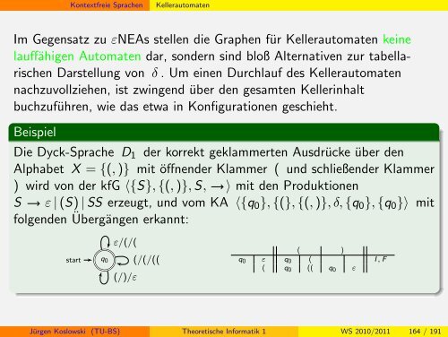 Handout - Institut fÃ¼r Theoretische Informatik - Technische ...