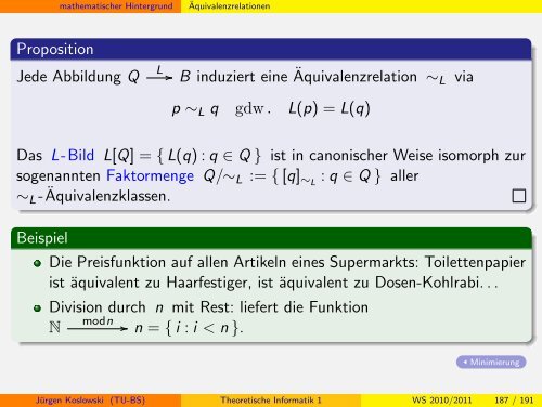 Handout - Institut fÃ¼r Theoretische Informatik - Technische ...