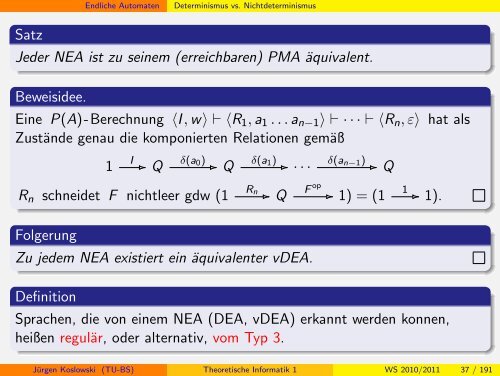 Handout - Institut fÃ¼r Theoretische Informatik - Technische ...