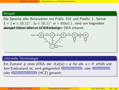 Handout - Institut fÃ¼r Theoretische Informatik - Technische ...