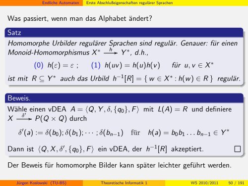 Handout - Institut fÃ¼r Theoretische Informatik - Technische ...