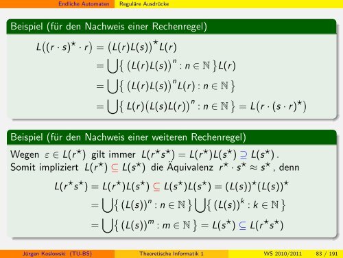 Handout - Institut fÃ¼r Theoretische Informatik - Technische ...