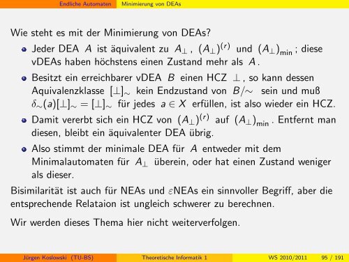 Handout - Institut fÃ¼r Theoretische Informatik - Technische ...