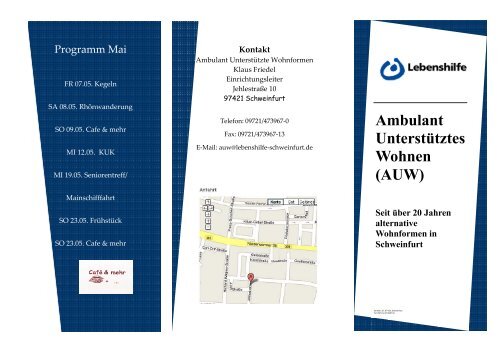 Flyer AUW Ausdruck - Lebenshilfe Schweinfurt