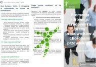 broszura informacyjna. - Promocja zdrowia w miejscu pracy